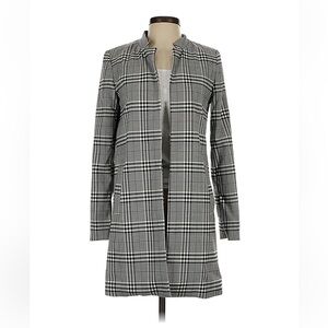 Caroline Belle Size L Monochrome Checkered Blazer w/pockets